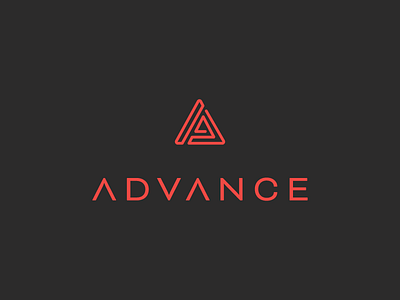 Advance a advance logo outline