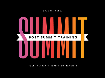 Indy Summit event flag gradient indianapolis indy invitation promotion summer summit training