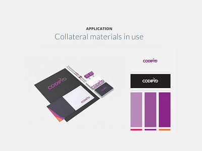 Branding - application on collateral