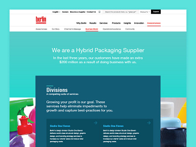 Home page - Berlin packaging web site berlin