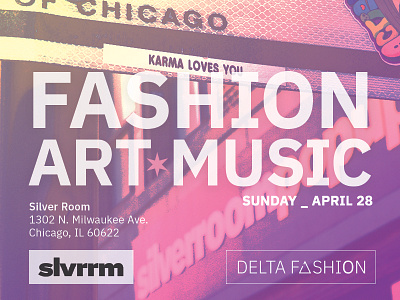 Fashion Week event flier