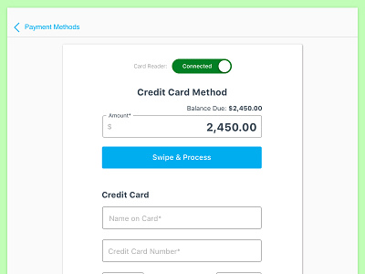 Sacrificing UX - Card Reader authorize.net card reader cardconnect creditcard mobile payments servicebridge stripe ux