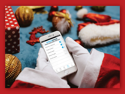 Santa is using ServiceBridge app! field service management holiday phothoshop santa servicebridge