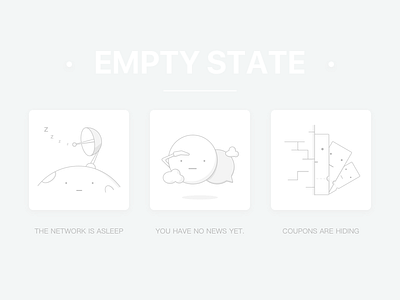 槑MEI EMPTY STATE app emoji empty icon ui