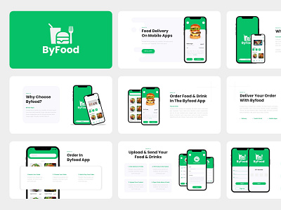 ByFood app design graphic design illustration mobile mobile design professional ui ux design ui ui ux web design
