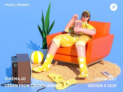 C4D & Octane Render & Marvelous Designer Practice animation c4d illustration marvelous designer octane render