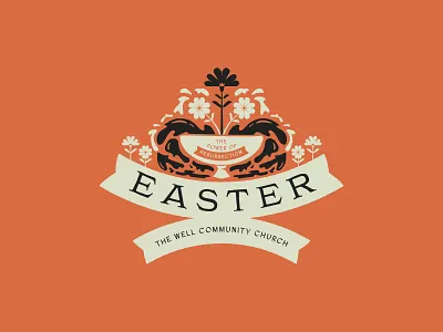 Easter Series Artwork easter flowers fount illustration jesus sermon sermon series