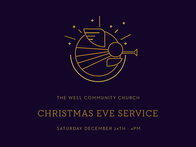 Christmas Eve Slide angel badge christmas christmas eve geometric icon sermon service slide sputnik trumpet