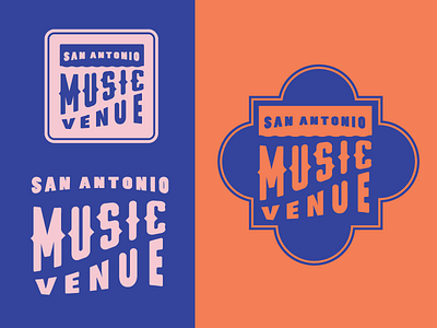 Logo Comps for The City of SATX alamo flag logo music rose window san antonio satx sign signage texas venue