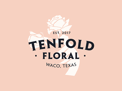 Tenfold Floral Branding Comp etching floral flower flowers illustration