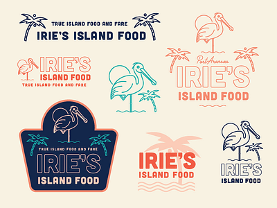 Final Irie's Island Logo bird illustration island logo