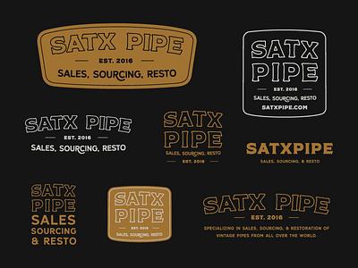 SATX PIPE badge branding pipe san antonio texas texture