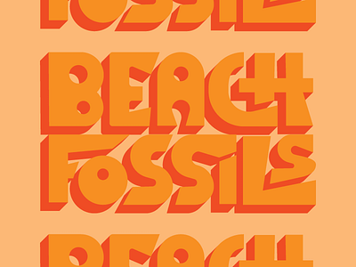 Because Beach Fossils Saturday!! beach fossils lettering type