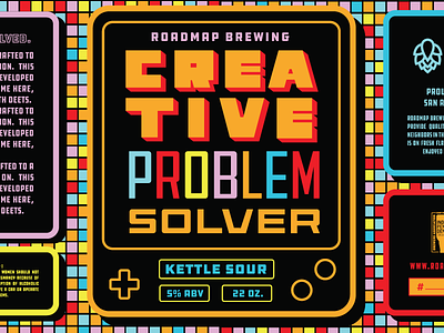 Roadmap's Kettle Sour SR 90s beer game game boy label sour special