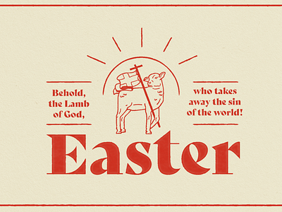 Easter church easter illustration jesus lamb sermon series