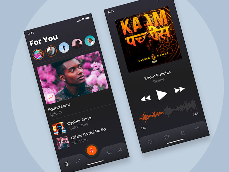 Sketch Music App Concept by Vectorconvert on Dribbble