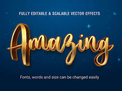 Amazing fairy tale text style Vector cartoon customise cute effects fantasy font shine star text effects typesetting typo typography