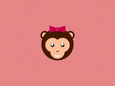 Cute Monkey Lady ape illustration monkey photoshop vector