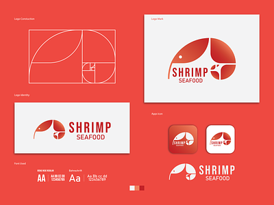 Shrimp logo design concept