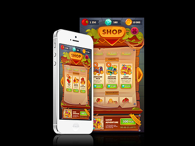 Game shop UI concept