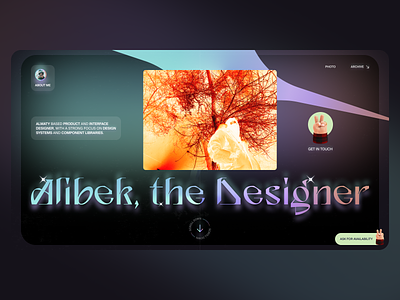 Portfolio Header WIP blur creative dark desktop homepage personal portfolio web