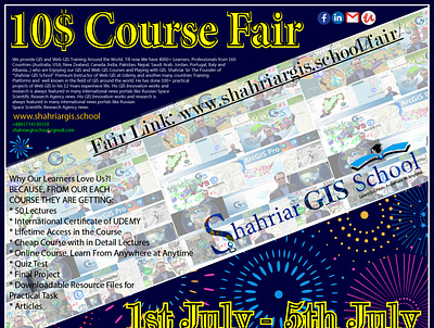 Virtual Course Fair Poster branding