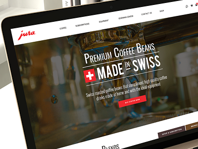 high-end premium coffee boutique web concept