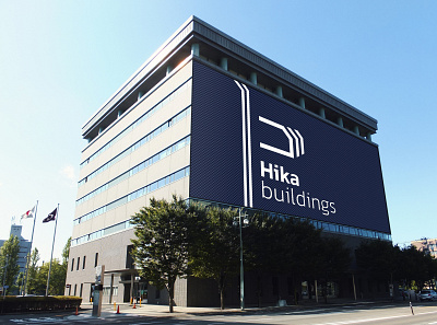 HIKA buildings branding design graphic design illustration logo motion graphics typography