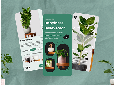 Good Plant Co - Plant Delivery App app app design case study design graphic design plant ui ux