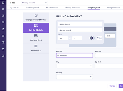 Billing & Payment Concept billing design interface payment prototype ui ux visual webapp