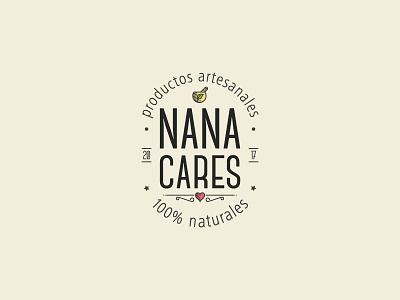 Nana Cares branding logo natural vintage