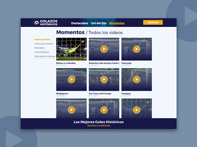 Webapp Golazos app dowloand gol portal sports video web