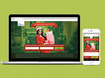 Lp responsive Christmas color landing login mobile responsive web