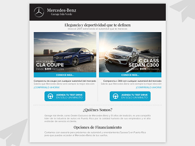 Mercedes Benz - Mailing HTML cars code html mail mailing