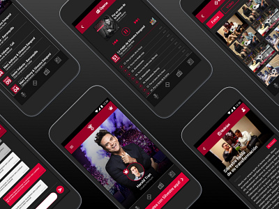 App for groupies app artist chat dark list mode music news play