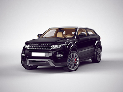 Range Rover CGI 2 black range rover car 3d texturing lighting