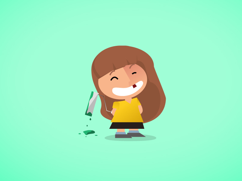 Cartoon Cartoons! cartoon illustration vector kid green paint broken tooth