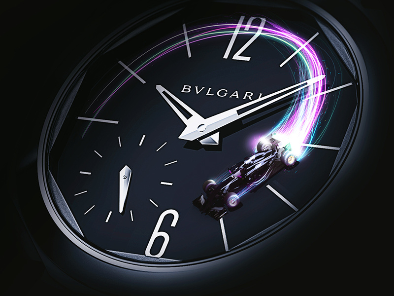 Bvlgari KV light invite design 3d illustration bvlgari
