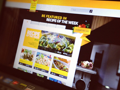 Preview Recipe App V2 recipe web design image manipulation search cooking tabular