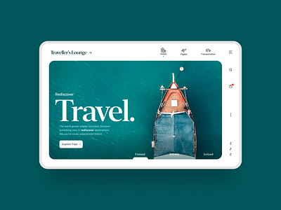 Traveller's Lounge app branding ui ux webdesign