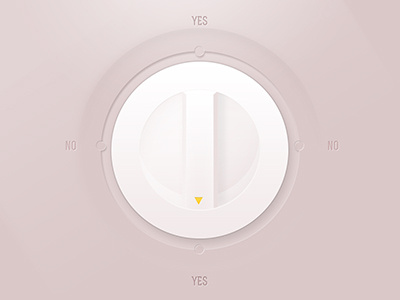 Knob Yes/No aakreit sachdeva button knob no options orange photoshop pink yes