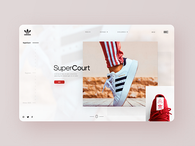 Adidas Concept 2019 design trend adidas adidas originals branding clean design ecommerce figmadesign redesign shoes typography ui uiux ux web design website