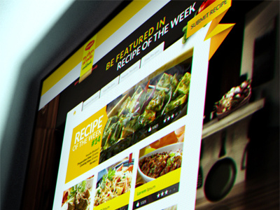 Recipe App Preview 2 web design cooking recipe submit ui