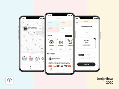 High Paw - Designflows 2020 2020 app bending concept contest design italy pet spoons ui ui ux design