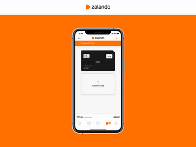 DailyUI 02 - Zalando Payment (App Mobile) app apple credit card daily dailyui dailyui 002 design minimal pay today ux zalando