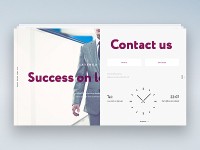 Saenko Kharenko contact page concepts concept creative dribbble firm inspiration law ui userflow ux web webdesign