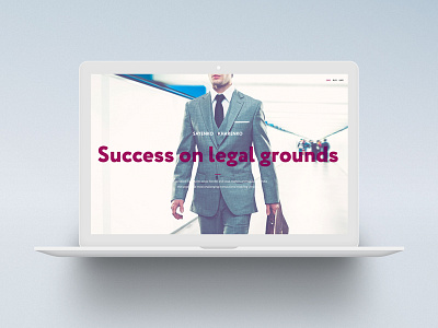 Saenko Kharenko law firm web site concepts