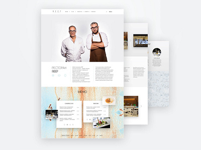 REEF restaurant site concept creative dribbble inspiration marketing reef restaurant ui userflow ux web webdesign
