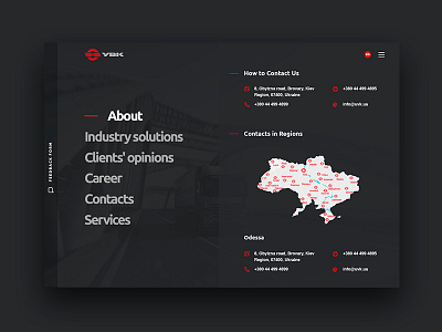 UVK Delivery Menu concept creative dribbble inspiration ui uvk delivery logistic webdesign ux web