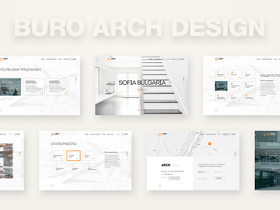 Buro Arch Design (Nice, France) arch buro concept creative design dribbble inspiration ui ux web webdesign